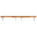 ZNTS Basin Shelf Wall Mounted Steel and Solid Wood Acacia 3302756