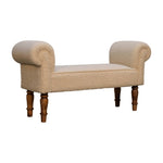 Boucle Cream Bench IN3308