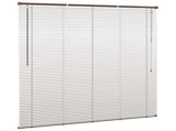 Venetian Blind Dark Brown with Pattern 150 x 130 cm 25 mm PVC 42003793