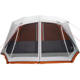 Family Tent with LED 10-Person Light Grey and Orange Quick Release 94303