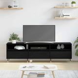 TV Cabinet Black Oak 150 x 30 x 45 cm Engineered Wood 869075