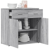 Sideboard Grey Sonoma 79x38x80 cm Engineered Wood 840525