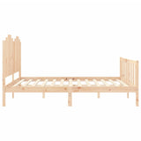 Bed Frame without Mattress Solid Wood Pine 3192311