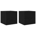 TV Cabinet Set 7 pcs Black oak 100 x 30 x 30 cm Engineered wood 3332572