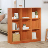 Book Cabinet Wax Brown 104 x 33 x 110 cm Solid Pine Wood 869874