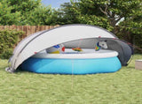 Pool Dome Folding Manual Grey and Orange 405 x 405 x 192 cm 42001108
