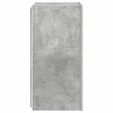 TV Wall Cabinet with LED Lights Concrete Grey 30.5x35x70 cm 837238