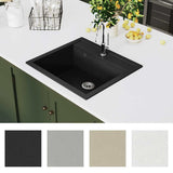 Granite Kitchen Sink Single Basin Black 142954