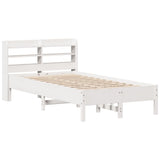 Bed Frame without Mattress White 90x190 cm Single Solid Wood Pine 3306910