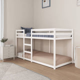 Bunk Bed without Mattress White 90x200 cm Solid Wood Pine 3206505