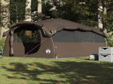 Family Tent Tunnel 6-Person Brown Waterproof 4009576
