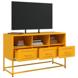 TV Cabinet Mustard Yellow 100.5x39x60.5 cm Steel 846545