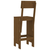 Bar Stools 2 pcs Honey Brown 40x48.5x115.5 cm Solid Wood Pine 825362