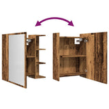 Bathroom Mirror Cabinet Old Wood 62.5x20.5x64 cm Engineered Wood 856177