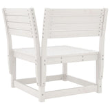 8 Piece Garden Lounge Set White Solid Wood Pine 3216941