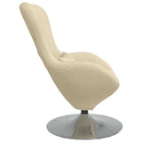 Egg Chair Cream 63 x 73 x 90 cm Fabric 42002742