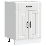 Kitchen Base Cabinet Lucca White Engineered Wood 853727