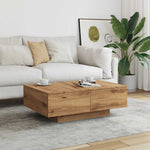 ZNTS Coffee Table Artisan Oak 90x60x31 cm Engineered Wood 856571