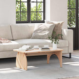 Coffee Table Natural 80 x 50 x 31 cm Solid pine wood 873517