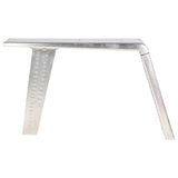 Aviator Desk Silver 112x50x76 cm Metal 284414
