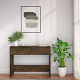 Console Table Smoked Oak 100x35x76.5 cm Engineered Wood 813035