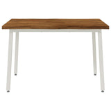 110 x 55 x 75 cm Solid Acacia Wood Natural and White 937478