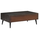 ZNTS Coffee Table Solid Mango Wood 100x60x35 cm 245913