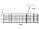 Gabion with 5 mm Wire and 10x10 cm Mesh 450x100x150 cm 3465339