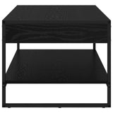 Coffee Table Black Oak 80 x 50 x 40 cm Engineered Wood 886438