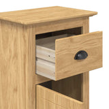 Bathroom Cabinet with Drawer BODO Honey Brown 44 x 30 x 90 cm 42023473