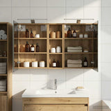 Bathroom Cabinet Set 3 pcs 100 x 10.5 x 60.5 cm Engineered wood 3403711