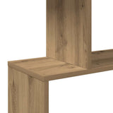 Room Divider Bookcase 3-Tier Artisan Oak 70x24x97 cm Engineered Wood 858119