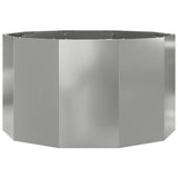 Planter Silver 90 x 90 x 50 cm Galvanised Steel 883757