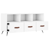 TV Cabinet White 102x36x50 cm Engineered Wood 829004