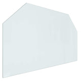 Fireplace Glass Plate Transparent 100 x 60 cm Glass 353865