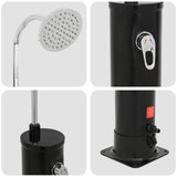 Solar Shower with Shower Head PVC, ABS, Zinc Alloy Black 42039808
