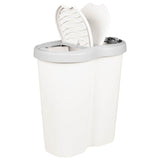 Garbage Bin White 48 x 30 x 51 cm PP 42033396