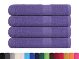 Bath Towels "FROGN" 4 pcs Purple 100x150 cm 360 gsm 136885