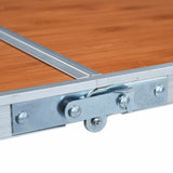 48172 Foldable Camping Table Aluminium 120x60 cm