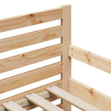 Bed Frame with Headboard Brown 80 x 200 cm Engineered Wood 877206