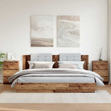 Bedside Cabinets 2 pcs Old Wood 40x35x62.5 cm Engineered Wood 856523