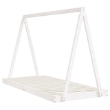Kids Bed Frame White 90x200 cm Solid Wood Pine 834538
