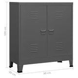 Industrial Storage Chest Anthracite Steel 339625