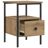 Bedside Cabinets 2 pcs Artisan Oak 34x36x50 cm Engineered Wood 857265