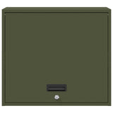 Wall Cabinet for Garage with Gas-lift Door Olive green 883271
