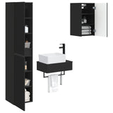 Bathroom Furniture Set 3 pcs Black 33 x 34.5 x 160 cm 3406054