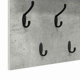 Wall-Mounted Coat Rack Concrete Grey 100 x 40 x 12 cm 874446