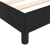 Bed Frame without Mattress Black 90x190cm Single Velvet 349904