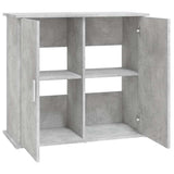 Aquarium Stand Concrete Grey 81x36x73 cm Engineered Wood 833627