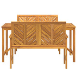 Garden Dining Set 3 pcs Brown Solid Acacia Wood 3154111